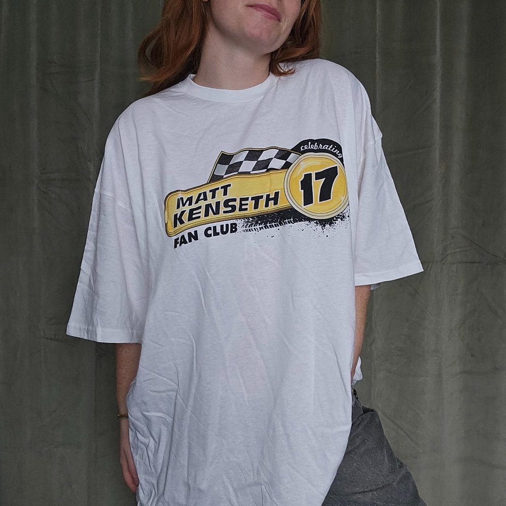 Dadcore Grunge Blokecore NASCAR Oversized Deadstock Matt Kenseth Fan Club Tshirt